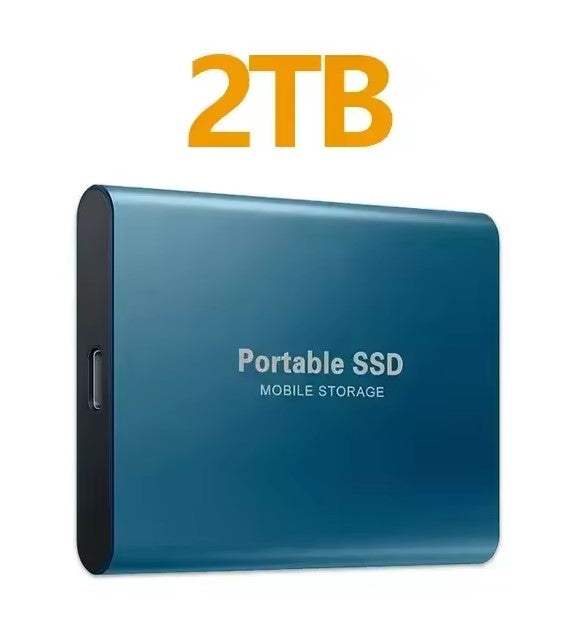 Portable SSD 2TB Original Hard Disk USB3.1 High Speed Hard Drive Type-C Solid Disk External SSD for Phone/Laptop/Mac/PC/TV