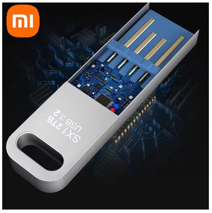 XIAOMI USB 3.2 Flash Drive 2TB Metal U Disk High Speed Type C Memory Stick Waterproof Storage PC Phone Data Transfer Portable Hot