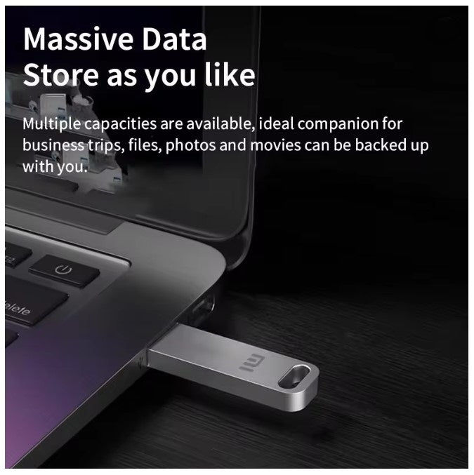 XIAOMI USB 3.2 Flash Drive 2TB Metal U Disk High Speed Type C Memory Stick Waterproof Storage PC Phone Data Transfer Portable Hot