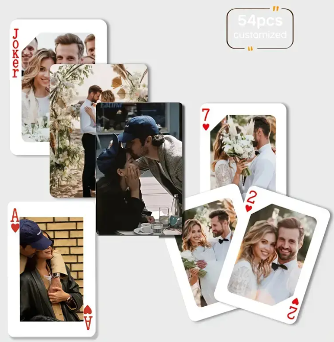 HAVE FUN ON CHRISTMAS WITH YOUR OWN PERONALISED/CUSTOMISED PLAYING CARDS!!! PRICE FOR 2 CARDS SET - ΔΙΑΣΚΕΔΑΣΤΕ ΤΙΣ ΓΙΟΡΤΕΣ ΜΕ ΤΙΣ ΔΙΚΕΣ ΣΑΣ ΤΡΑΠΟΥΛΕΣ!!! ΤΙΜΗ ΓΙΑ 2 ΤΡΑΠΟΥΛΕΣ