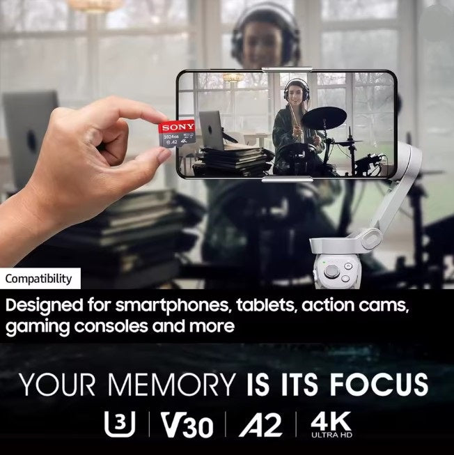 Sony Memory Card 1TB Micro SD TF U3 A2 Micro SD Reading Speed Class 10 Flash Micro Card For Phone, Camera and Drone