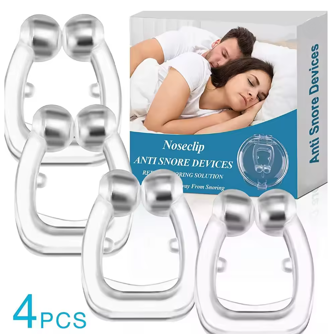 Reduce Snoring Naturally and Comfortably PACKAGE OF 4 CLIPS ΜΕΙΩΣΤΕ ΤΟ ΡΟΧΑΛΗΤΟ ΜΕ ΦΥΣΙΚΟ ΚΑΙ ΒΟΛΙΚΟ ΤΡΟΠΟ