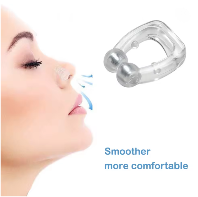 Reduce Snoring Naturally and Comfortably PACKAGE OF 4 CLIPS ΜΕΙΩΣΤΕ ΤΟ ΡΟΧΑΛΗΤΟ ΜΕ ΦΥΣΙΚΟ ΚΑΙ ΒΟΛΙΚΟ ΤΡΟΠΟ