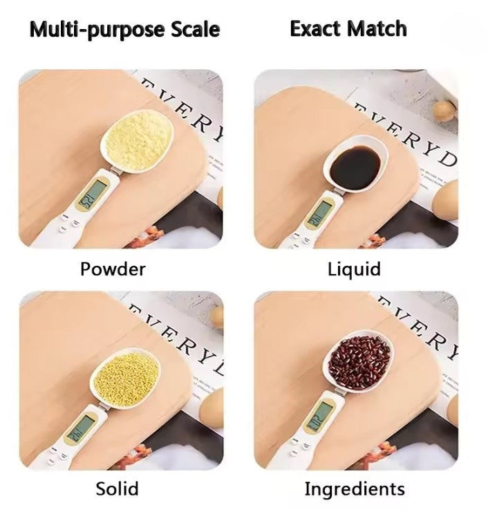 500g/17.64oz Digital Measuring Spoon Scale - Precise Kitchen Scale for Cooking and Baking - Handy Weighing Spoon