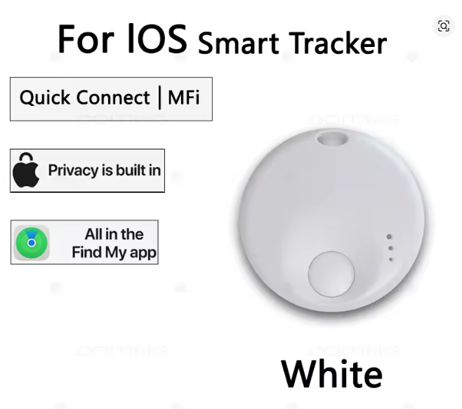New Mini Smart Tag, Bluetooth Luggage Tracker. Works with App Find My (iOS Only – Not Android), Item Locator for Key, Luggage, Backpack, Pet, Children