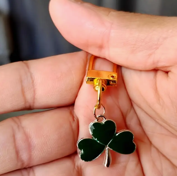 Green Clover Keychain - Mπρελόκ Πράσινο Τριφύλλι