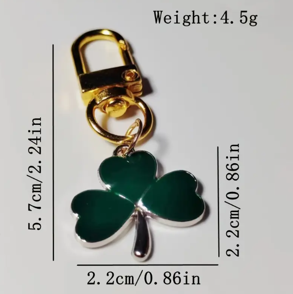 Green Clover Keychain - Mπρελόκ Πράσινο Τριφύλλι