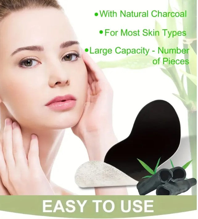 25 PCS Premium Bamboo Charcoal Blackhead Removal Nose Pore Strips, Nasal patch Exfoliating Beauty Deep Cleansing Nose Care Patch