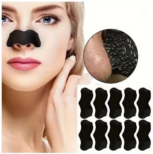 25 PCS Premium Bamboo Charcoal Blackhead Removal Nose Pore Strips, Nasal patch Exfoliating Beauty Deep Cleansing Nose Care Patch