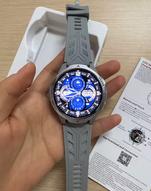 The best smartwatch at an incredible price - Military Outdoor Smart Watch Men 1.7inch Screen Compass Bluetooth Call 3ATM Waterproof  1100mAh Super Capacity Battery Need charge after one week or more!