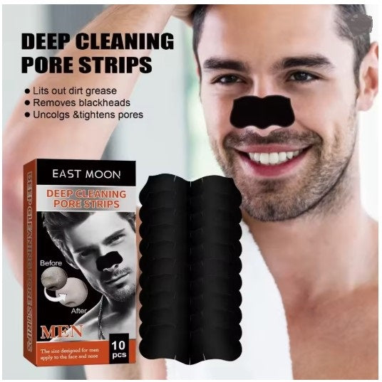 10Pcs Nose Blackhead Sticker Strip Mask for Nose Deep Cleaning Firming Shrink Pore Unisex Exfoliating Nasal Nose Skin Care Tool