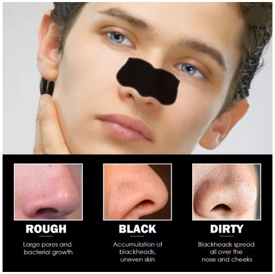 10Pcs Nose Blackhead Sticker Strip Mask for Nose Deep Cleaning Firming Shrink Pore Unisex Exfoliating Nasal Nose Skin Care Tool