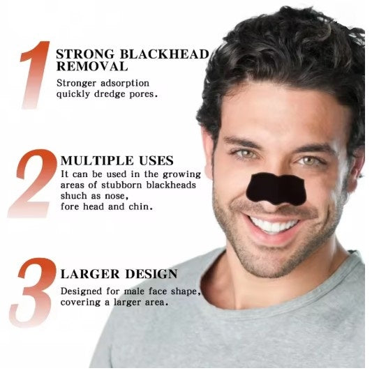 10Pcs Nose Blackhead Sticker Strip Mask for Nose Deep Cleaning Firming Shrink Pore Unisex Exfoliating Nasal Nose Skin Care Tool