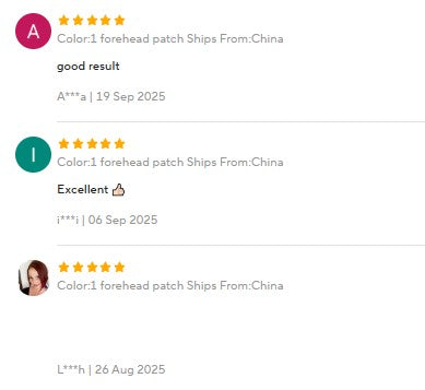 Set of 3 Reusable Anti Wrinkle Forehead Patch Silicone Patch Soft Comfortable Easy to Carry Facial Care Eye Mask Skin Care Tools