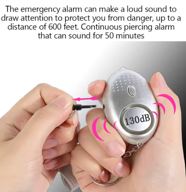 Self Defense Alarm 130dB for Security, Emergency, Protect Alert Personal Safety Loud Alarm ΔΥΝΑΤΟΣ ΠΡΟΣΩΠΙΚΟΣ ΣΥΝΑΓΕΡΜΟΣ ΣΕ ΠΕΡΙΠΤΩΣΗ ΑΝΑΓΚΗΣ