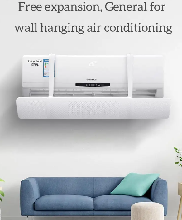 Universal Wall-Mounted Air Conditioning Windshield Baffle Anti-Direct Blowing Windproof Cold Air Guide for Home Air Conditioner