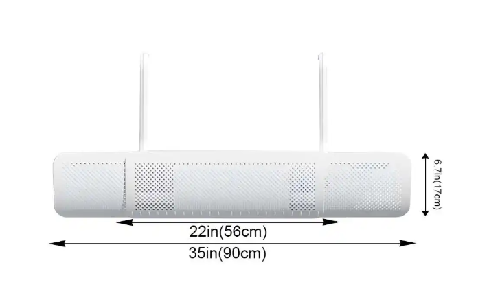 Universal Wall-Mounted Air Conditioning Windshield Baffle Anti-Direct Blowing Windproof Cold Air Guide for Home Air Conditioner